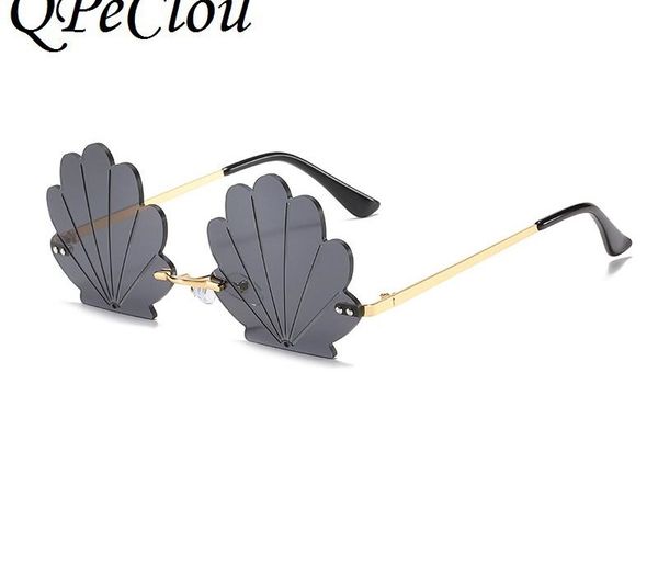 qpeclou 2020 new fashion color shell sunglasses women brand designer vintage metal frameless sun glasses female rimless shades, White;black
qpeclou 2020 new fashion color shell sunglasses women brand designer vintage metal frameless sun glasses female rimless shades, White;black