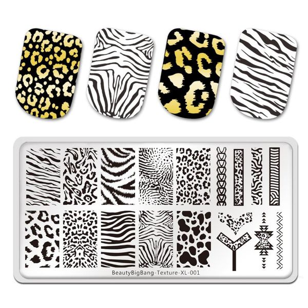 nail art templates beautybigbang stamping plates tiger zebra leopard print animal image stainless steel stencil template texture xl-001, White
nail art templates beautybigbang stamping plates tiger zebra leopard print animal image stainless steel stencil template texture xl-001, White
