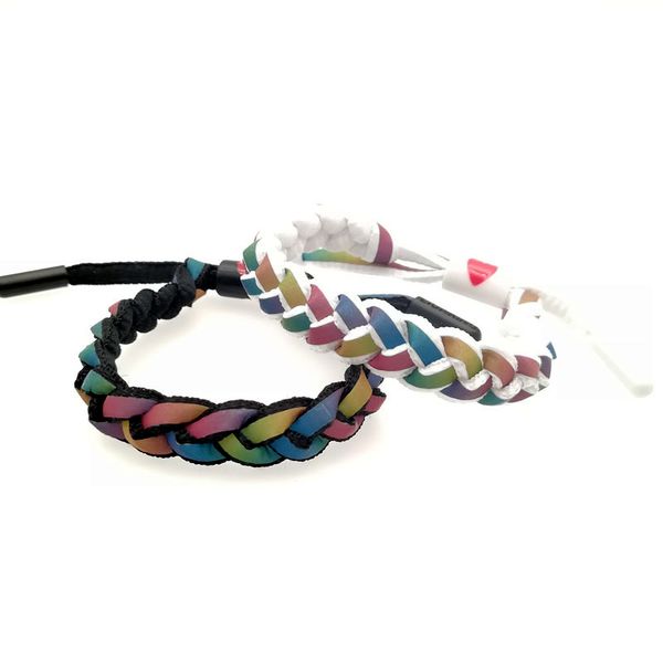 new fashion lace hand-woven holographic darkness reflective light bracelet for men women adjustable lion &heart sporty bralcelet, Golden;silver
new fashion lace hand-woven holographic darkness reflective light bracelet for men women adjustable lion &heart sporty bralcelet, Golden;silver