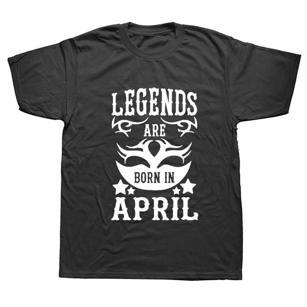 novelty legends are born in april funny birthday gift men's cotton t shirt man cool short sleeve tees
novelty legends are born in april funny birthday gift men's cotton t shirt man cool short sleeve tees