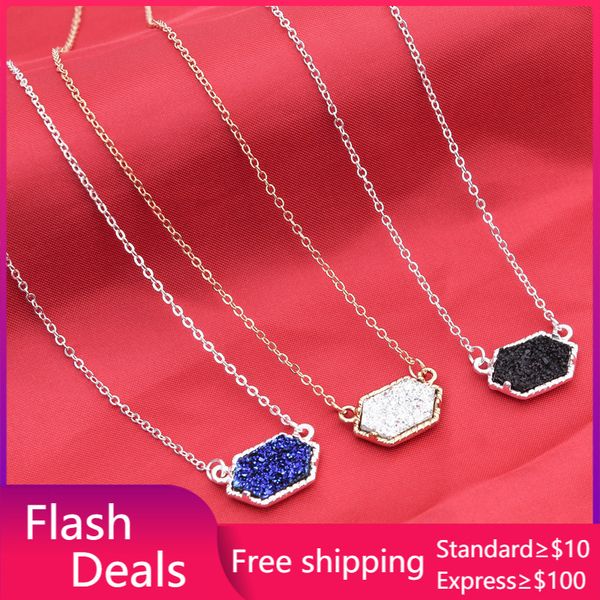 pendant necklaces druzy drusy necklace fashion oval resin kallaite howlite gold plated brand jewelry for women girls, Silver
pendant necklaces druzy drusy necklace fashion oval resin kallaite howlite gold plated brand jewelry for women girls, Silver