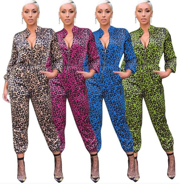 leopard prined designer womens fashion jumpsuits stand collar long sleeve trousers rompers autumn female clothing, Black;white
leopard prined designer womens fashion jumpsuits stand collar long sleeve trousers rompers autumn female clothing, Black;white