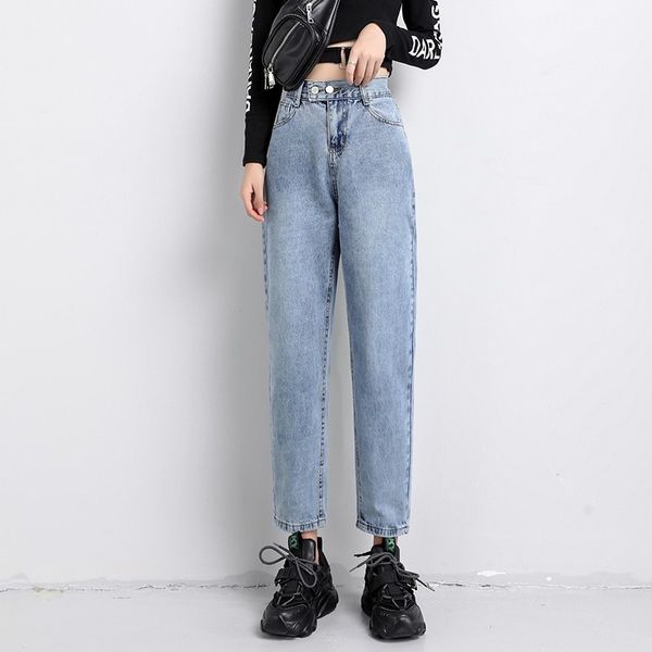 women's jeans blue woman mom loose autumn winter harem pants ladies trousers denim buttons high waist plus size casual
women's jeans blue woman mom loose autumn winter harem pants ladies trousers denim buttons high waist plus size casual