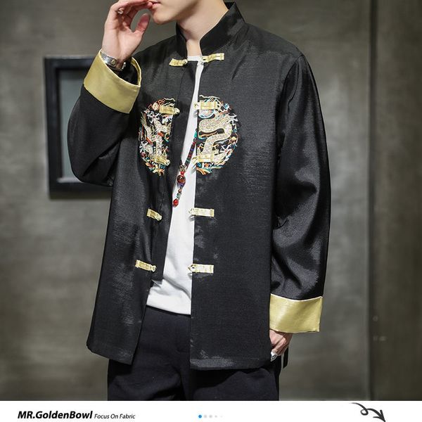 mrgoldenbow chinese men tang jacket 2020 autumn embroidery man casual coat plus size male loose jackets coats 5xl, Black;brown
mrgoldenbow chinese men tang jacket 2020 autumn embroidery man casual coat plus size male loose jackets coats 5xl, Black;brown