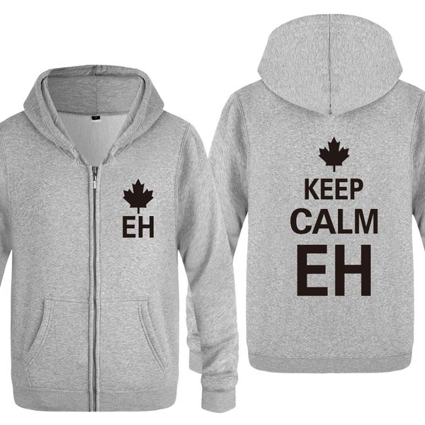 keep calm eh novelty creative hoodies men 2018 men's fleece zipper cardigans hooded sweatshirts 
keep calm eh novelty creative hoodies men 2018 men's fleece zipper cardigans hooded sweatshirts