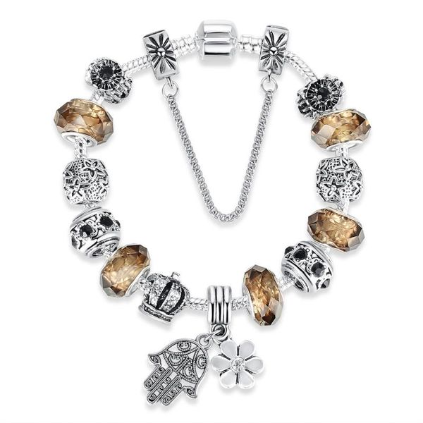 bourida love heart hamsa hand pendant beads diy charm bracelet for women girls fine bracelet 18cm with crystal pulseira jewelry, Golden;silver
bourida love heart hamsa hand pendant beads diy charm bracelet for women girls fine bracelet 18cm with crystal pulseira jewelry, Golden;silver