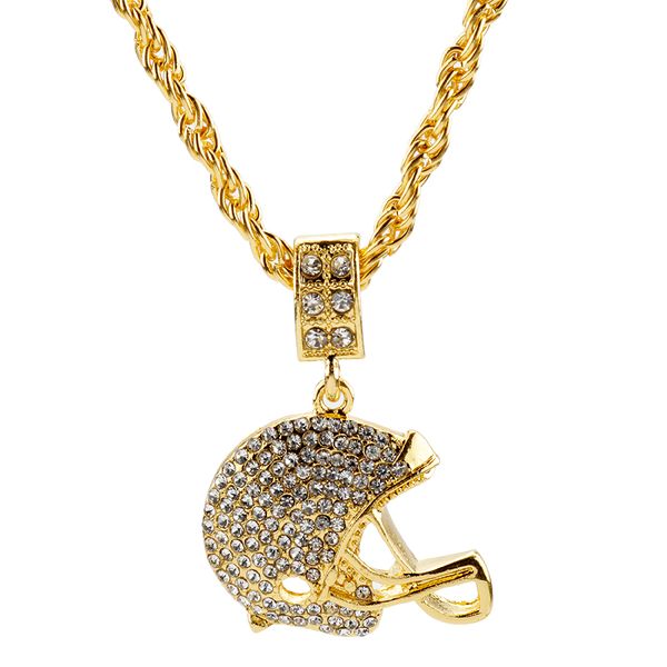 pendant necklaces crystal rugby helmet necklace men sports football out link chain friendship hip hop jewelry, Silver
pendant necklaces crystal rugby helmet necklace men sports football out link chain friendship hip hop jewelry, Silver