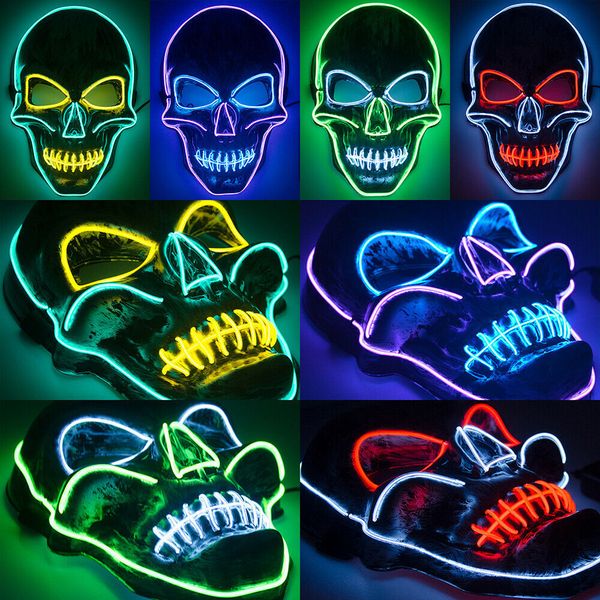 halloween light up mask skull head scary led cosplay mask with flashing modes purge el wire mask for halloween festival cosplay
halloween light up mask skull head scary led cosplay mask with flashing modes purge el wire mask for halloween festival cosplay