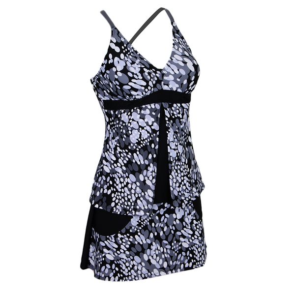 fashion plus size women oval printed push up padded tankini two piece sports skirt bottom swimwear swimsuit set, White;black
fashion plus size women oval printed push up padded tankini two piece sports skirt bottom swimwear swimsuit set, White;black
