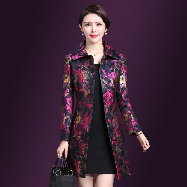 women's trench coats elegant floral pattern womens medium length spring brand office ladies single breasted slim fit plus size, Tan;black
women's trench coats elegant floral pattern womens medium length spring brand office ladies single breasted slim fit plus size, Tan;black