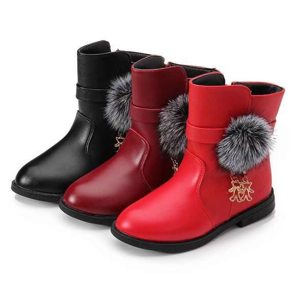 girls' boots autumn and winter 2020 new korean version of the little girl princess short boots plus velvet warm kids snow, Black;grey
girls' boots autumn and winter 2020 new korean version of the little girl princess short boots plus velvet warm kids snow, Black;grey