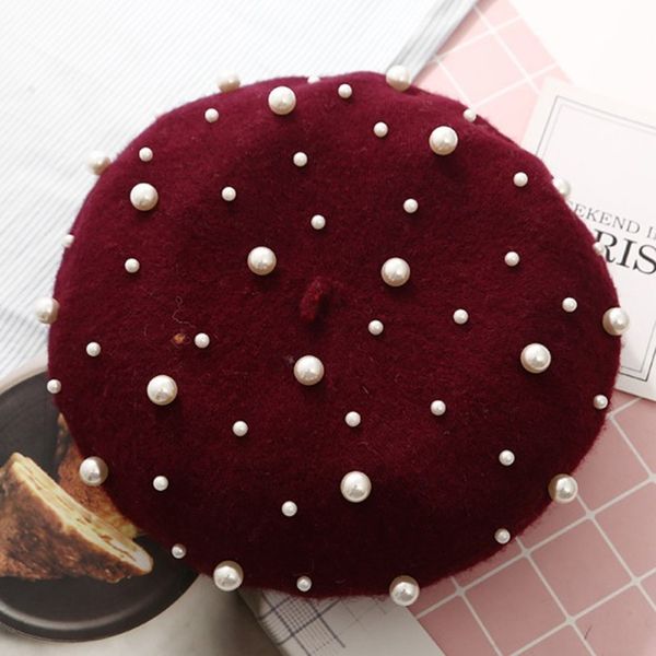 ladies autumn winter luxury pearl berets rivet cashmere beret women warm french hats girls knitted red beaded beret femme, Blue;gray
ladies autumn winter luxury pearl berets rivet cashmere beret women warm french hats girls knitted red beaded beret femme, Blue;gray