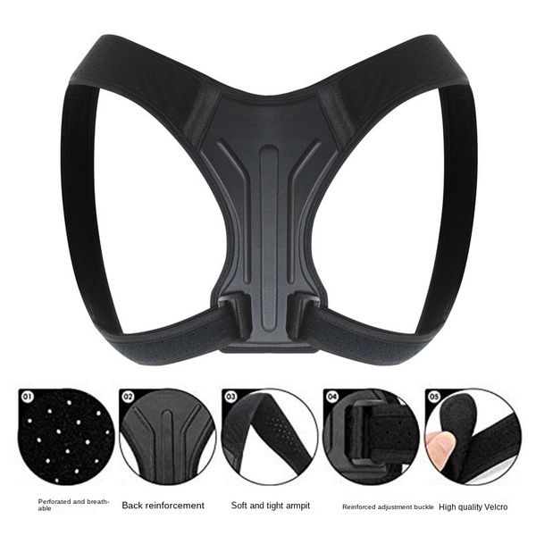 back support anti-hunchback correction belt customized sitting posture restraint men and women breathable strap, Black;blue
back support anti-hunchback correction belt customized sitting posture restraint men and women breathable strap, Black;blue