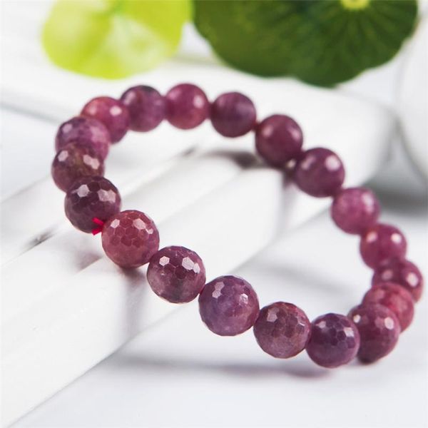 10mm rose red natural ru by bracelets for women men stretch crystal round bead charming faced bead natural stone bracelet, Black
10mm rose red natural ru by bracelets for women men stretch crystal round bead charming faced bead natural stone bracelet, Black