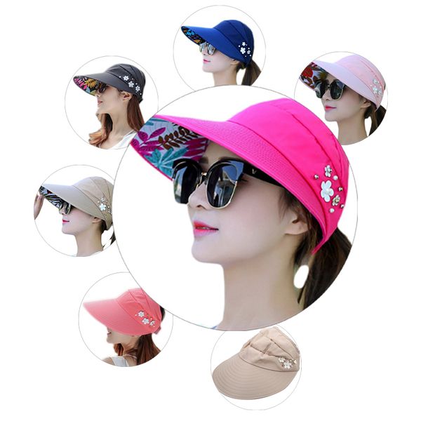 wide brim hats sun cap ladies foldable beach hat plain visor summer uv protection travel casual, Blue;gray
wide brim hats sun cap ladies foldable beach hat plain visor summer uv protection travel casual, Blue;gray