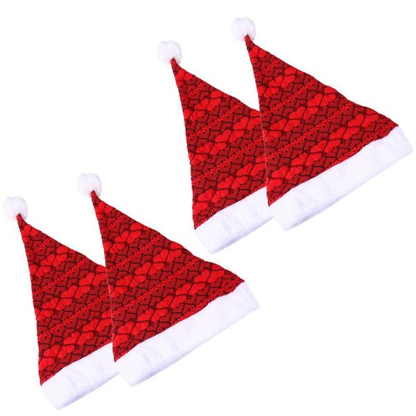 4 pcs cute dress hat christmas hat christmas costumes for gift 
4 pcs cute dress hat christmas hat christmas costumes for gift