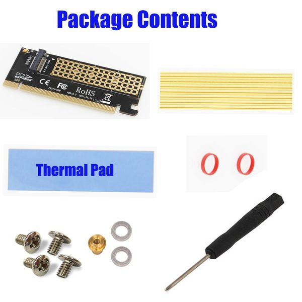 m.2 nvme ssd ngff to pcie 3.0 x16/x4 adapter m key interface card ngff to pci-e16 riser card with heatsink radiator ing
m.2 nvme ssd ngff to pcie 3.0 x16/x4 adapter m key interface card ngff to pci-e16 riser card with heatsink radiator ing