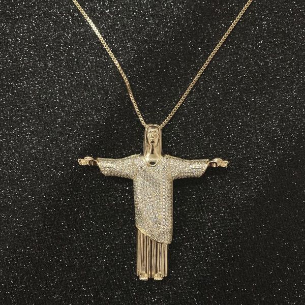 gold silver color hip hop necklace bling iced out mens chain cristo redentor rio brazil christ the redeemer statue necklace
gold silver color hip hop necklace bling iced out mens chain cristo redentor rio brazil christ the redeemer statue necklace