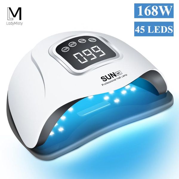ladymisty 168w nail dryer led uv lamp dual hands 45 pcs led nails lamp for curing uv gel nail polish with lcd display salon tool
ladymisty 168w nail dryer led uv lamp dual hands 45 pcs led nails lamp for curing uv gel nail polish with lcd display salon tool