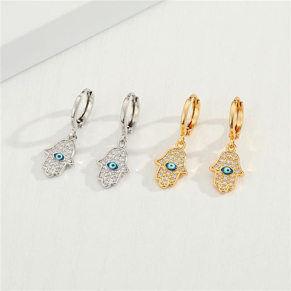 hoop & huggie 1pair classic fatima hand earring for women small cute hands zircon earrings wedding jewelry gift, Golden;silver
hoop & huggie 1pair classic fatima hand earring for women small cute hands zircon earrings wedding jewelry gift, Golden;silver