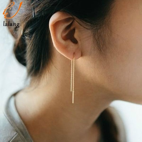 titanium steel rose gold color chain earrings tassel ear line jewelry ladies fashion earring for women wedding jewelry, Silver
titanium steel rose gold color chain earrings tassel ear line jewelry ladies fashion earring for women wedding jewelry, Silver