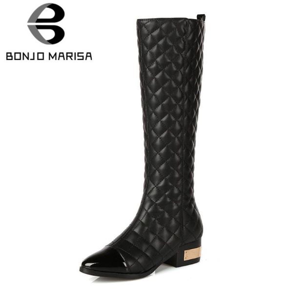 bonjomarisa brand solid lady round toe metal mid calf zipper fashion designer boots women casual shoes woman, Black
bonjomarisa brand solid lady round toe metal mid calf zipper fashion designer boots women casual shoes woman, Black