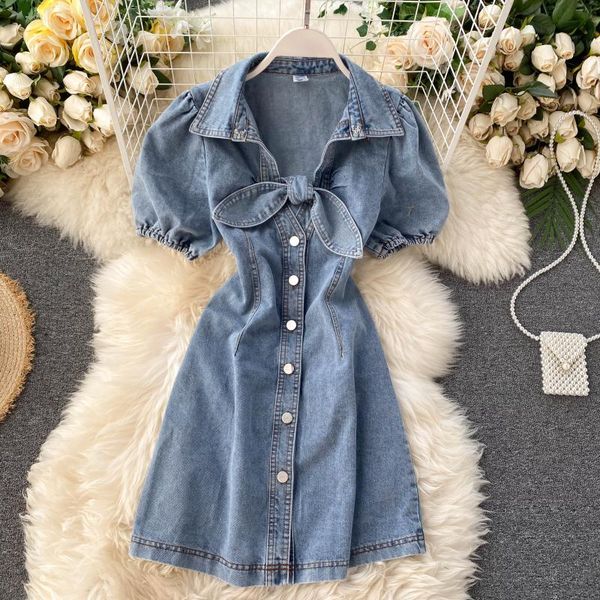 fmfssom summer spring bow denim buttons down single breasted turn-down collar a-line high waist women female dress, Black;gray
fmfssom summer spring bow denim buttons down single breasted turn-down collar a-line high waist women female dress, Black;gray