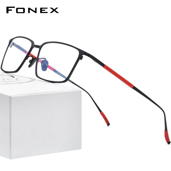 fashion sunglasses frames fonex pure titanium glasses frame men square eyewear 2021 male classic optical myopia prescription eyeglasses 8535, Black
fashion sunglasses frames fonex pure titanium glasses frame men square eyewear 2021 male classic optical myopia prescription eyeglasses 8535, Black