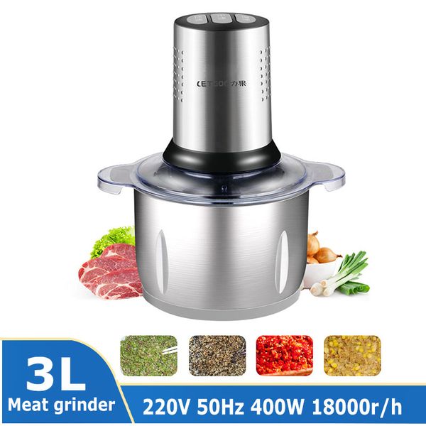 meat grinders 220v 3l 400w automatic powerful grinder multi-function electric processor mixer shredder cutter eu
meat grinders 220v 3l 400w automatic powerful grinder multi-function electric processor mixer shredder cutter eu
