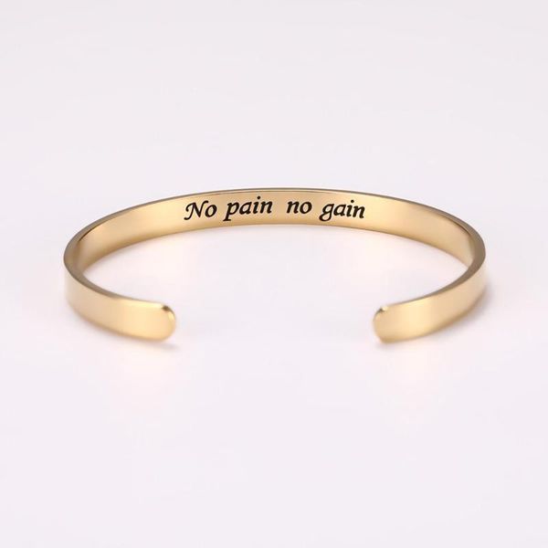 myshape stainless steel engraved no pain no gain inspiration word women healthy power therapy bio magnetic bracelet, Black
myshape stainless steel engraved no pain no gain inspiration word women healthy power therapy bio magnetic bracelet, Black