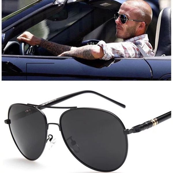 the trend of driving men with sunglass glasses is that they wear retro sunglasses, White;black
the trend of driving men with sunglass glasses is that they wear retro sunglasses, White;black