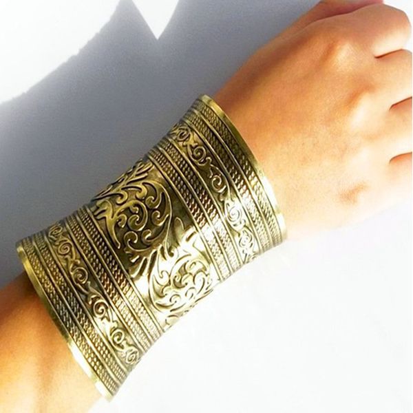 1pc boho vintage tibetan punk bronze metal color carving open end cuff arm bangle bracelet armlet jewelry gift, Black
1pc boho vintage tibetan punk bronze metal color carving open end cuff arm bangle bracelet armlet jewelry gift, Black
