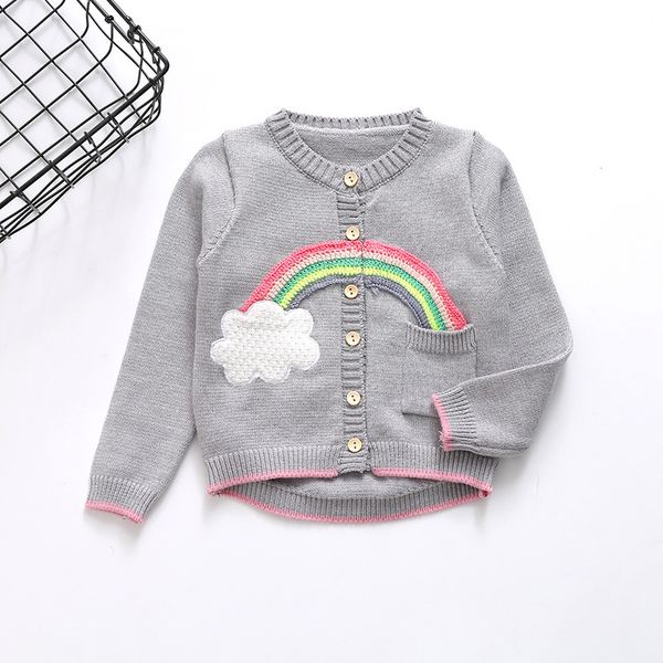 new grey children's spring and autumn sweaters girls sweater coat girls rainbow cardigan 2-8yrs, Blue
new grey children's spring and autumn sweaters girls sweater coat girls rainbow cardigan 2-8yrs, Blue