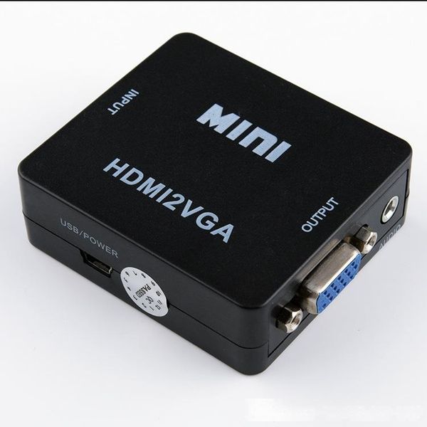 hdmi to vga converter with audio hdmi2vga 1080p adapter connector for pc lapto hdtv projector hdmi 2 vga converter 100pcs/lot
hdmi to vga converter with audio hdmi2vga 1080p adapter connector for pc lapto hdtv projector hdmi 2 vga converter 100pcs/lot