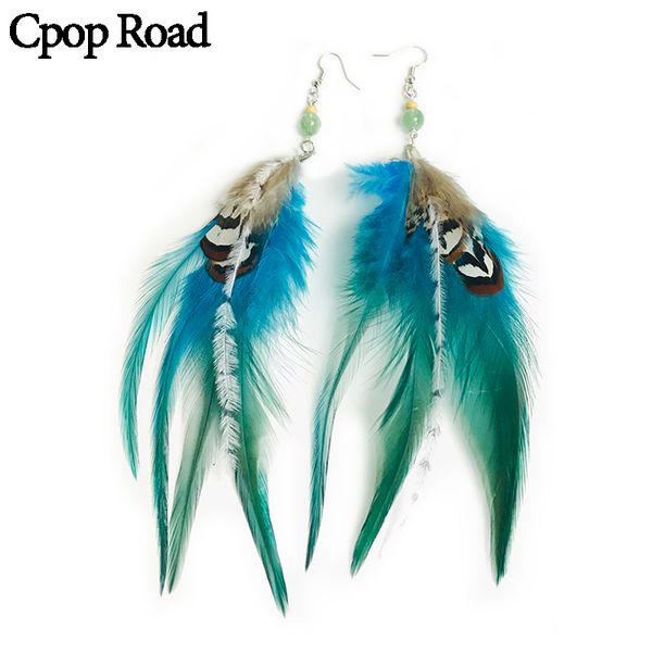 dangle & chandelier cpop boho nature colorful feather earrings stone beads pendant statement ethnic earring jewelry women accessories, Silver
dangle & chandelier cpop boho nature colorful feather earrings stone beads pendant statement ethnic earring jewelry women accessories, Silver