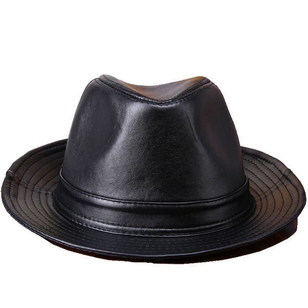 wide brim hats autumn winter large brimmed hat stylish leather sheep skin men fedora street cool cowboy hio hop 3 color, Blue;gray
wide brim hats autumn winter large brimmed hat stylish leather sheep skin men fedora street cool cowboy hio hop 3 color, Blue;gray
