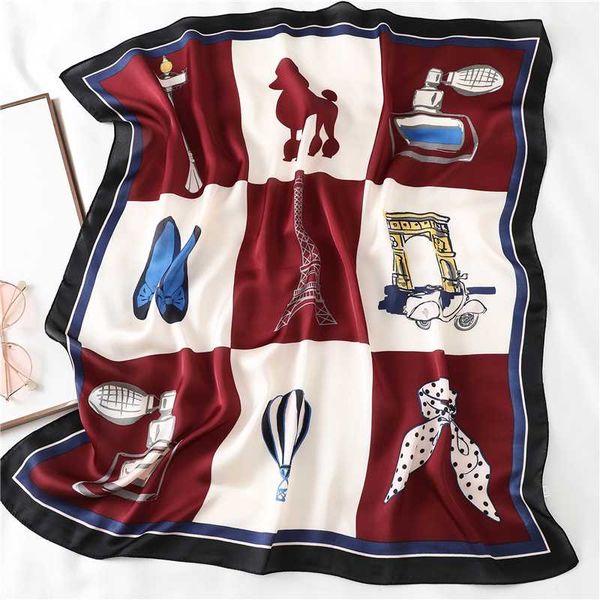 scarves luxury women silk bag neck scarf shawls hair wraps lady square foulard kerchief print bandana fashion headband 2021, Blue;gray
scarves luxury women silk bag neck scarf shawls hair wraps lady square foulard kerchief print bandana fashion headband 2021, Blue;gray