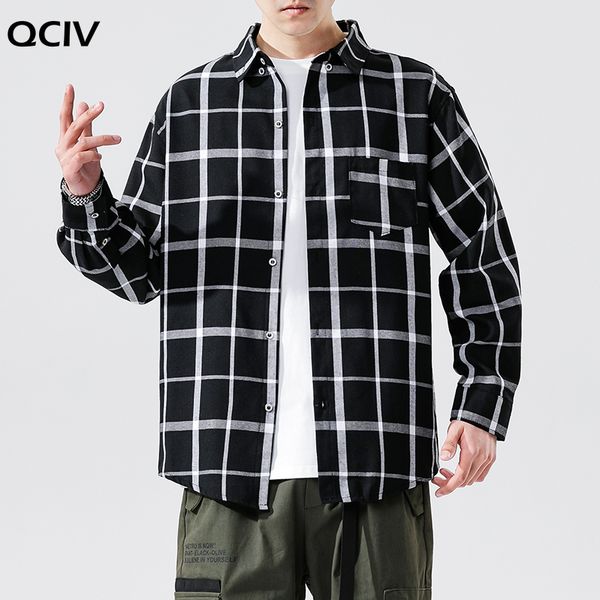 men's casual shirts plus size 5xl plaid long sleeve for men fashion pocket big dress shirt male, White;black
men's casual shirts plus size 5xl plaid long sleeve for men fashion pocket big dress shirt male, White;black