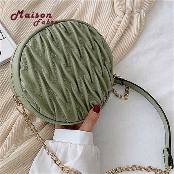 ladies retro round bag women pleated print solid color chain zipper messenger bag shoulder bolsos mujer verano
ladies retro round bag women pleated print solid color chain zipper messenger bag shoulder bolsos mujer verano