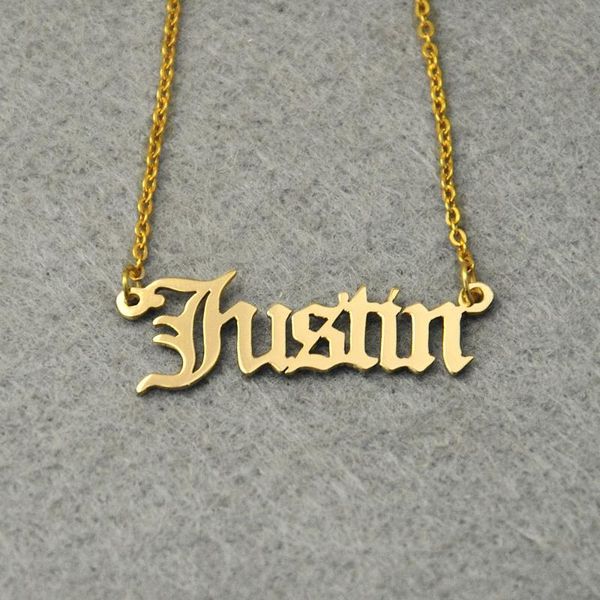 pendant necklaces personalized name necklace, customized nameplate custom old english style jewelry, Silver
pendant necklaces personalized name necklace, customized nameplate custom old english style jewelry, Silver