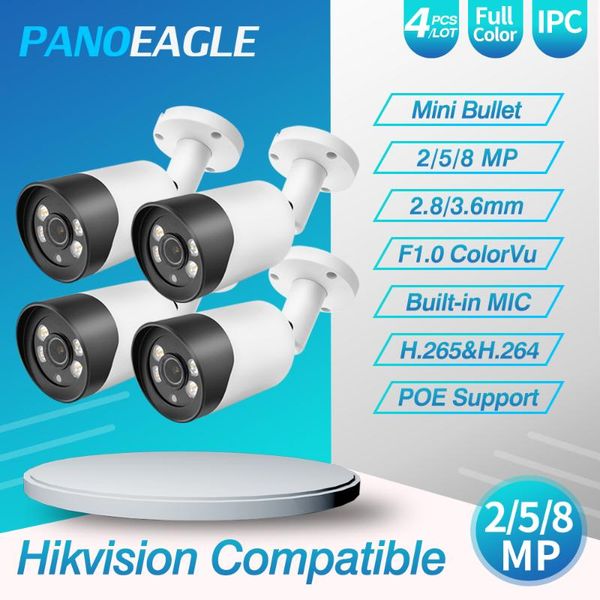 panoeagel colorvu 8mp poe ip camera cctv camera 5mp h.265 plug&play security ipc hikvision compatible 4pcs/lot
panoeagel colorvu 8mp poe ip camera cctv camera 5mp h.265 plug&play security ipc hikvision compatible 4pcs/lot