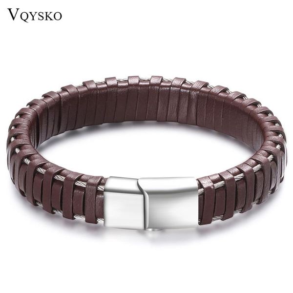 tennis luxury unique male braid leather bracelets bangles stainless steel clasp fashion diy health men bracelet jewelry, Golden;silver
tennis luxury unique male braid leather bracelets bangles stainless steel clasp fashion diy health men bracelet jewelry, Golden;silver
