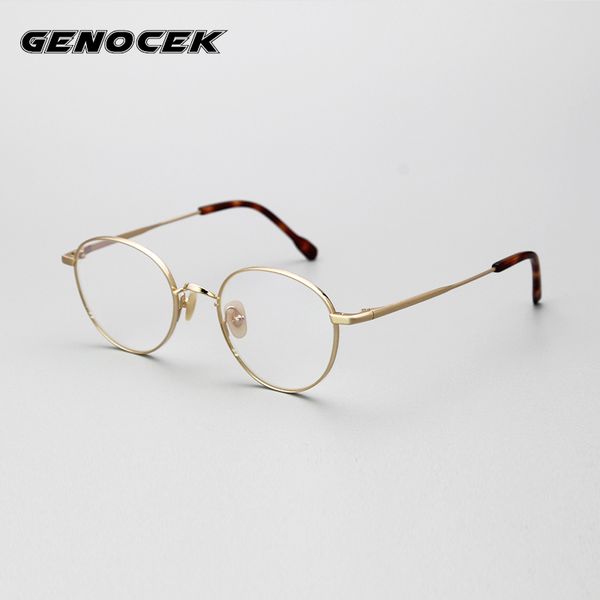 vintage men round titanium optical glasses frame retro myopia prescription eyeglasses frames for women eyewear, Black
vintage men round titanium optical glasses frame retro myopia prescription eyeglasses frames for women eyewear, Black