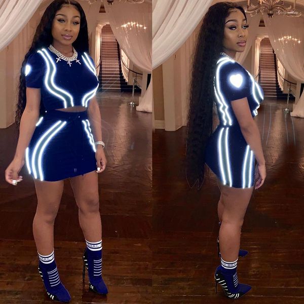 ladies glow 2pcs fluorescence short sleeve womens sets summer shorts casual women two piece dress fashion, White
ladies glow 2pcs fluorescence short sleeve womens sets summer shorts casual women two piece dress fashion, White