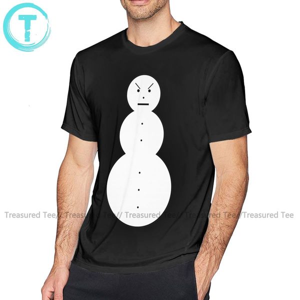 jeezy t shirt angry snowman t-shirt cotton fun tee shirt streetwear short sleeve print 6xl men tshirt