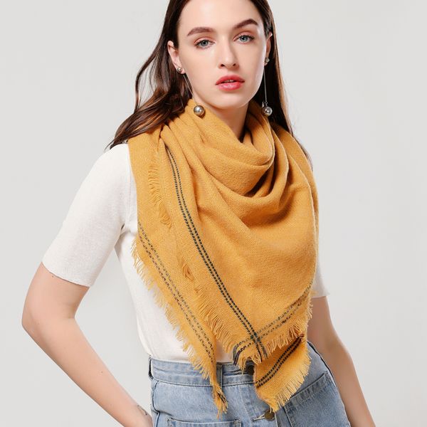 2020 winter scarf women knitted plaid scarves triangle shawls wrap warm cashmere female pashmina foulard echarpe bandana j32h, Blue;gray
2020 winter scarf women knitted plaid scarves triangle shawls wrap warm cashmere female pashmina foulard echarpe bandana j32h, Blue;gray