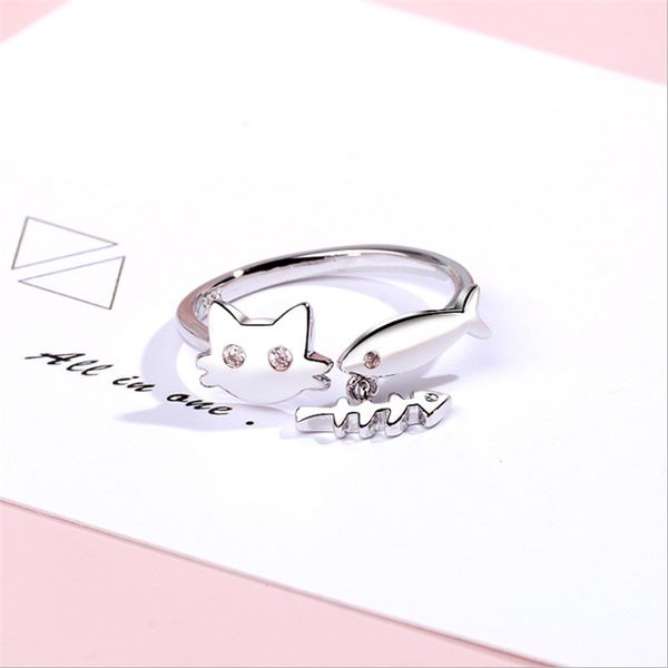 cluster rings heyluoke 100% cubic zirconia cat fish open for women personality girl gift fashion jewelry, Golden;silver
cluster rings heyluoke 100% cubic zirconia cat fish open for women personality girl gift fashion jewelry, Golden;silver