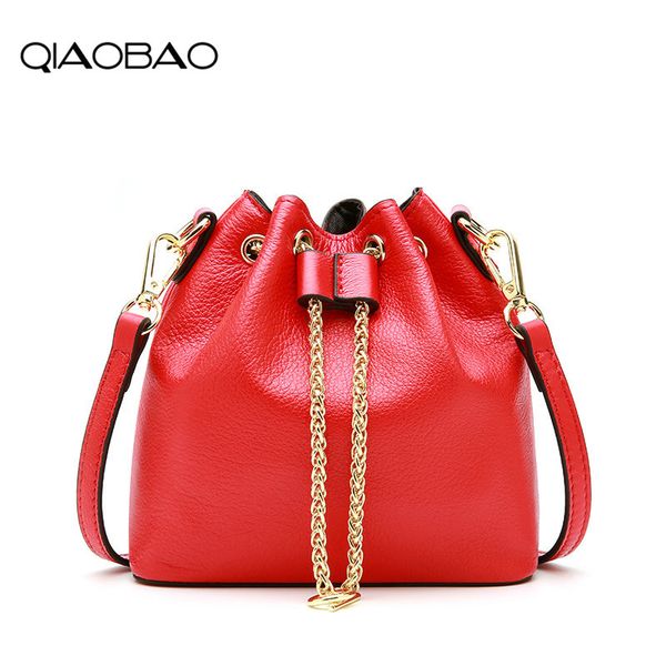 qiaobao new european and american fashion wild real leather bucket bag cowhide handbags shoulder string messenger bag
qiaobao new european and american fashion wild real leather bucket bag cowhide handbags shoulder string messenger bag