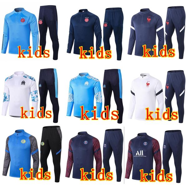 20 21 Paris kids soccer jersey tracksuit 2020 2021 olympique de Marseille France Ajax kids football training suit chandal jogging set
20 21 Paris kids soccer jersey tracksuit 2020 2021 olympique de Marseille France Ajax kids football training suit chandal jogging set