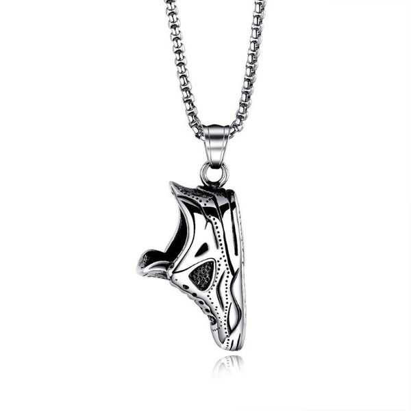 european and american creative sports hip-hop necklace titanium steel shoe pendant fashion bossy men's jewelry, Silver
european and american creative sports hip-hop necklace titanium steel shoe pendant fashion bossy men's jewelry, Silver